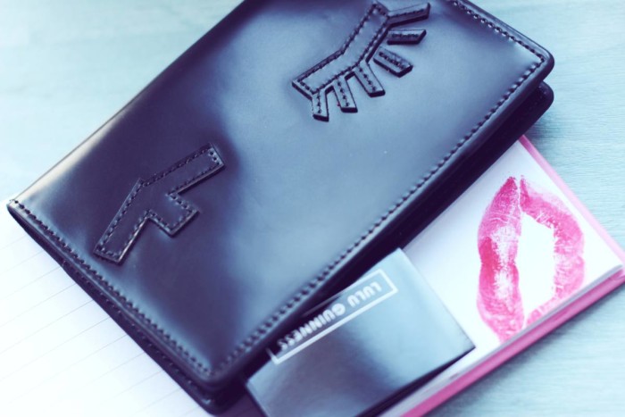 lulu guiness lips kiss passport holder