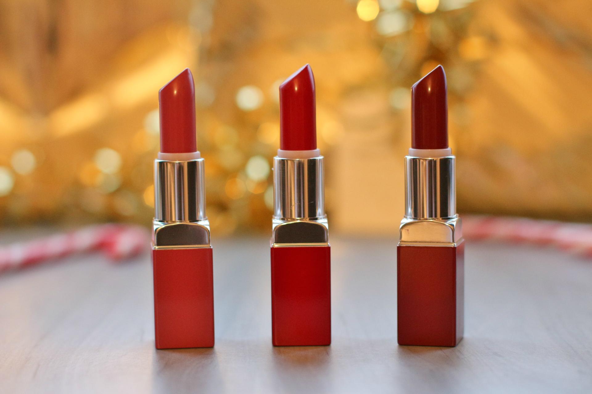 clinique colour pop red lipstick review swatches
