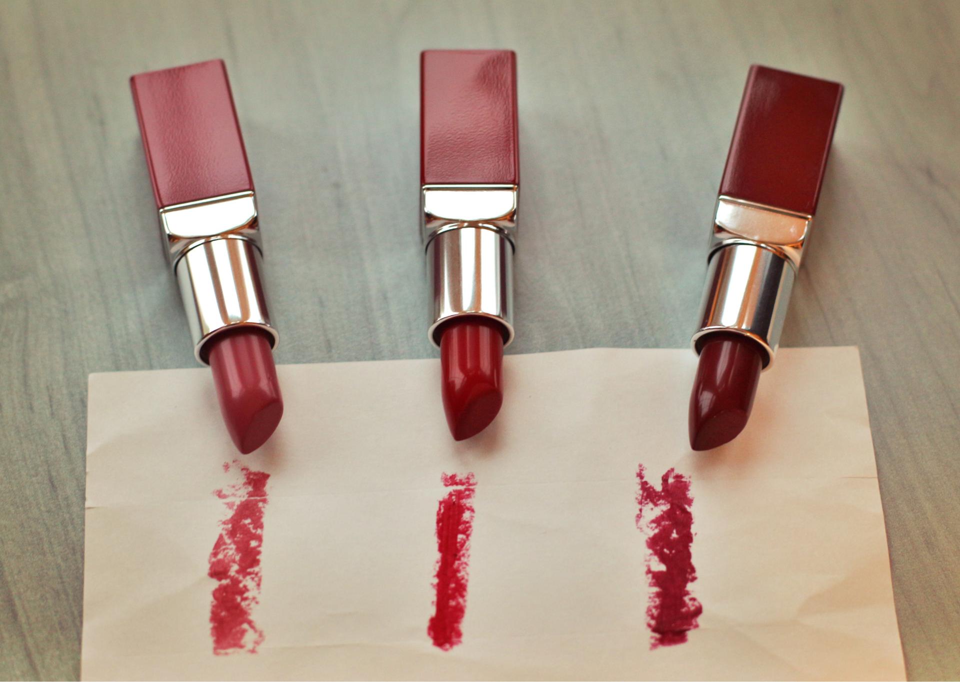 red clinique colour pop lipstick swatches 2015