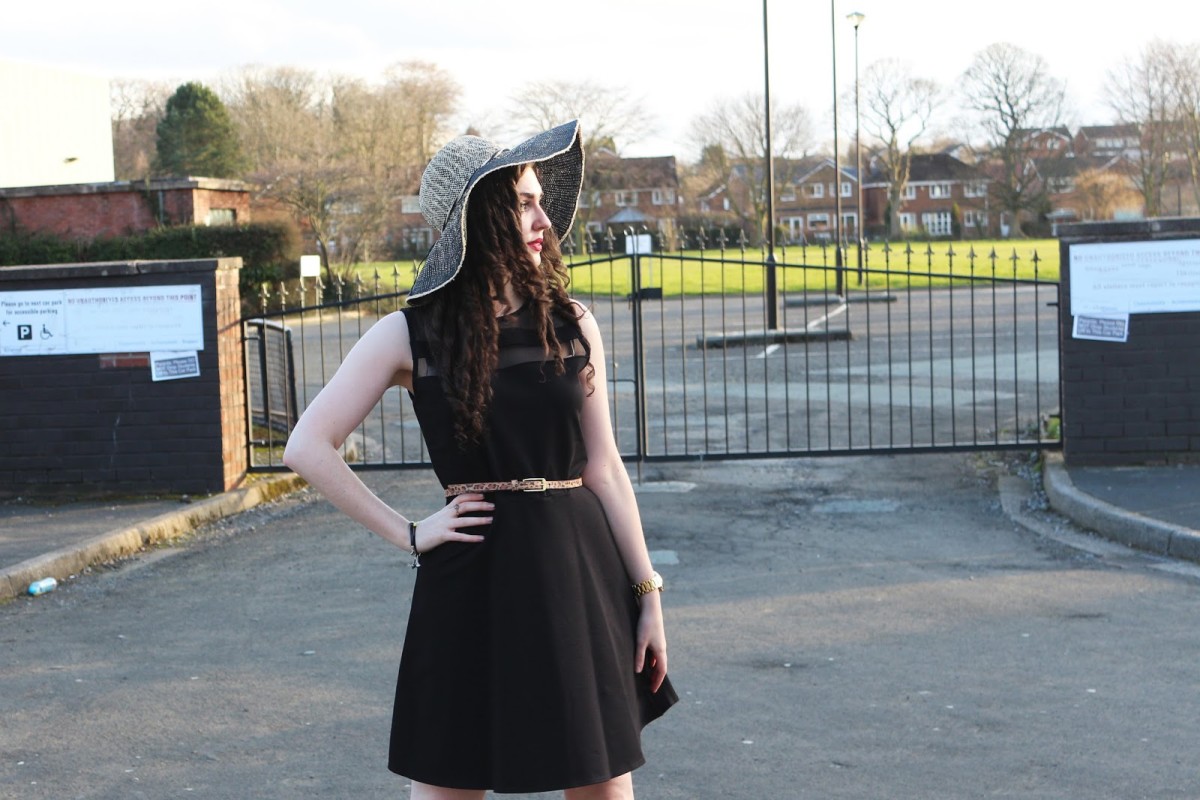 Outfit of the Day: Black Skater Dress
