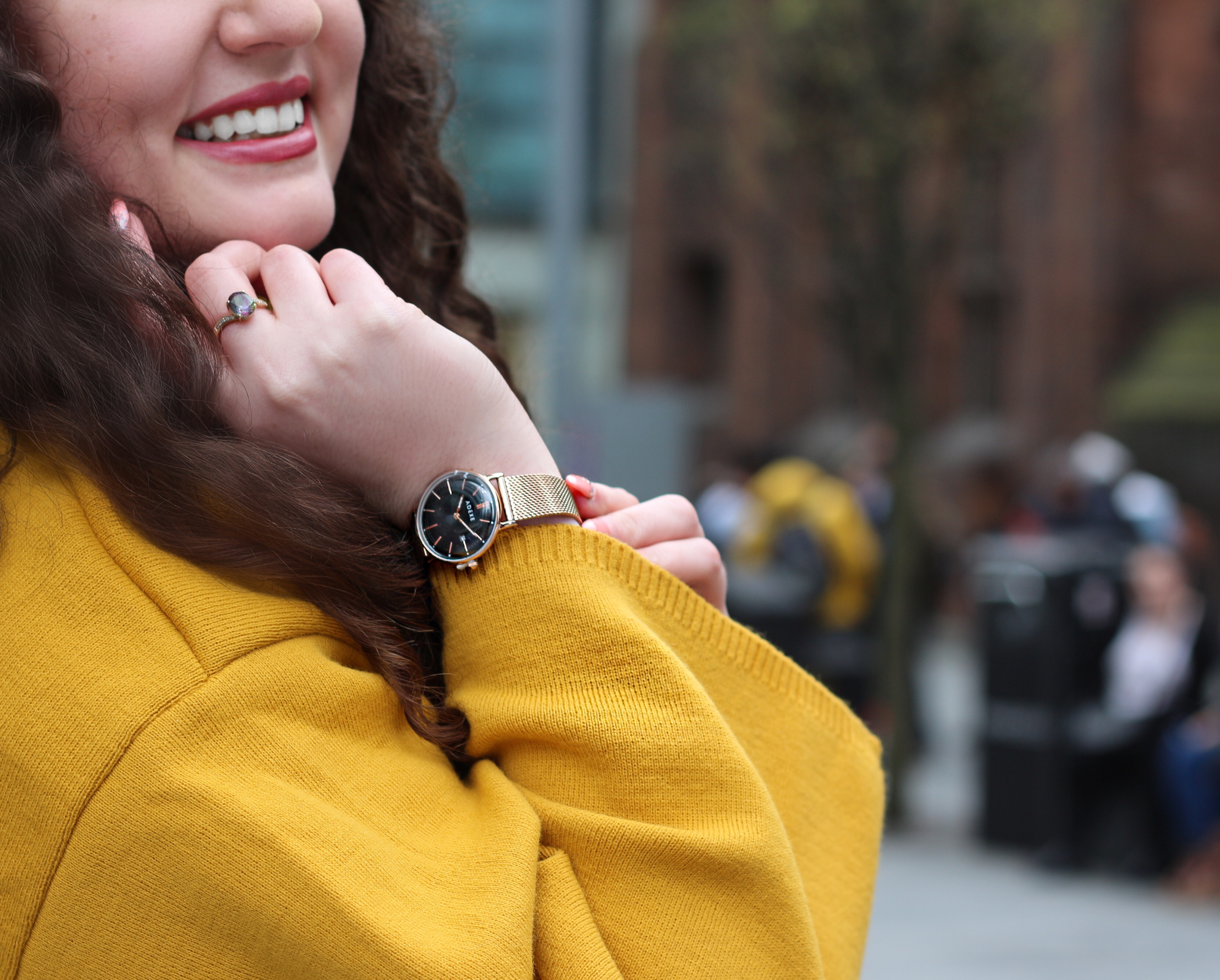 Leopard Print Accessories with Mustard Knitwear